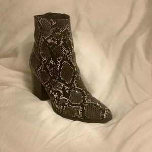 Snakeskin Booties